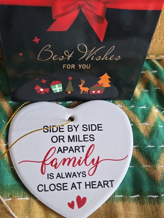 unnamed Other - Heart Family Christmas Ornament - Glass Holiday Home Decor